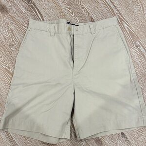 Ralph Lauren Men's Tan Flat Front Shorts